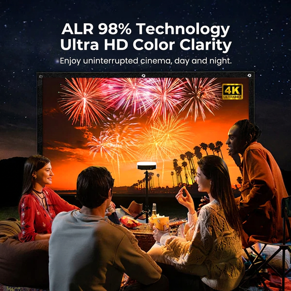 Portable Projector 4K Anti-Light Folding Screen