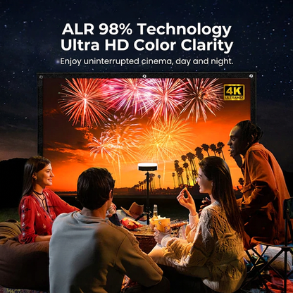Portable Projector 4K Anti-Light Folding Screen