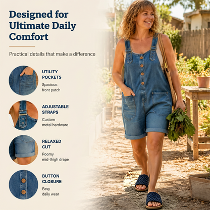 ⌛Limited-time Offer 50% OFF👍Women's Casual Denim Romper