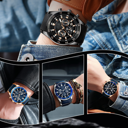 Men's Waterproof Multifunctional Quartz Watch