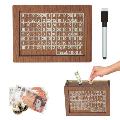 🎁 Hot Sale 49% OFF 🔥Wallet Fattening Program——Cash Vault Wooden Savings Box