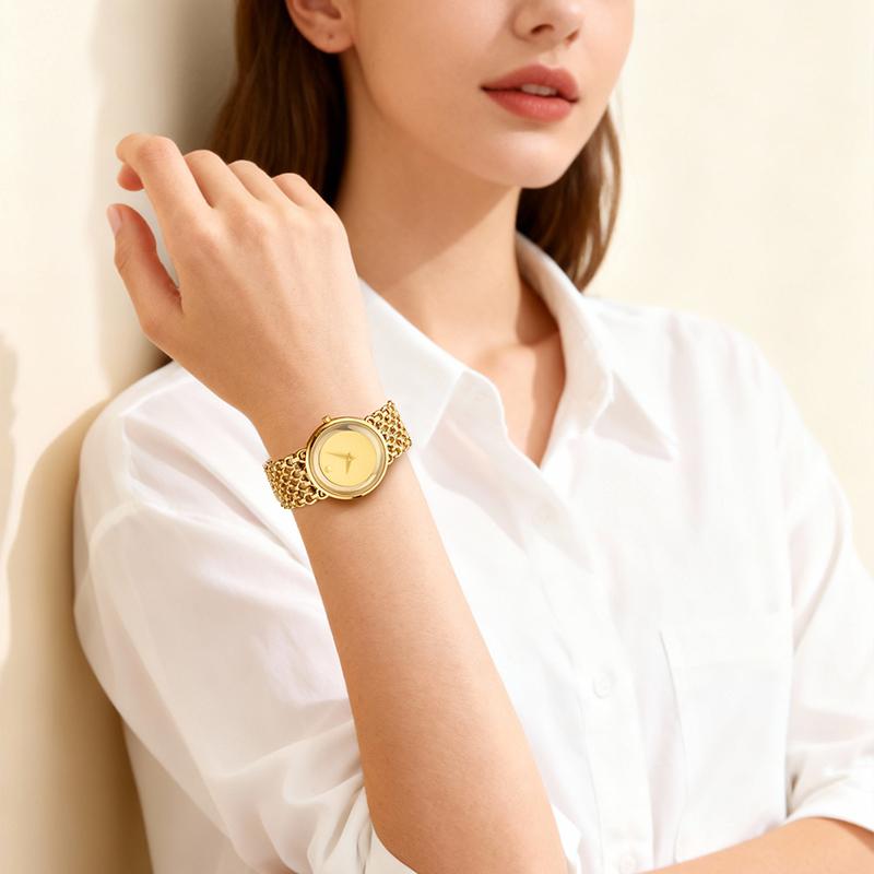 ⏳Time-Limited Special⏰Luxury Round Bracelet Watch Fashionable Women's Wristwatch