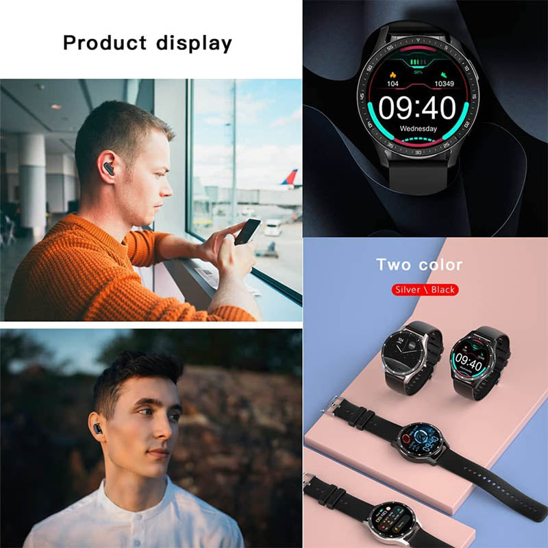💖Limited Sale 50% OFF💖⌚2 IN 1 SMARTWATCH WITH EARPHONES
