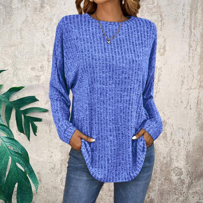 ✨2026 Collection at 50% OFF & FREE SHIPPING🎁Casual Long-Sleeve Top – Soft Knit, Loose Fit & Versatile Style for All Body Types 🌸🧥