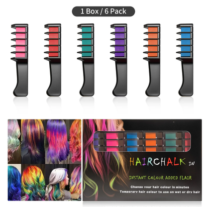 🎅Christmas Pre-sale-50% OFF✨Temporary Hair Dye Chalk Comb- Cruelty Free