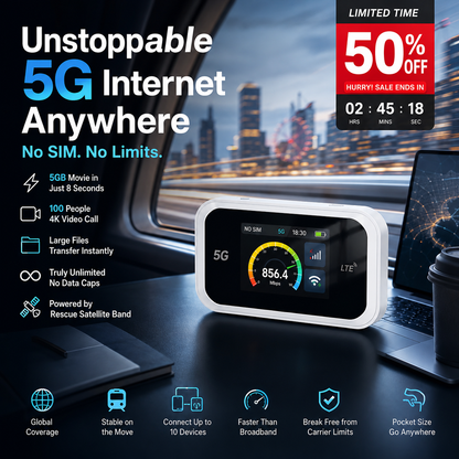 📶Limited-Time Offer- Mobile hotspot with full Wi-Fi coverage