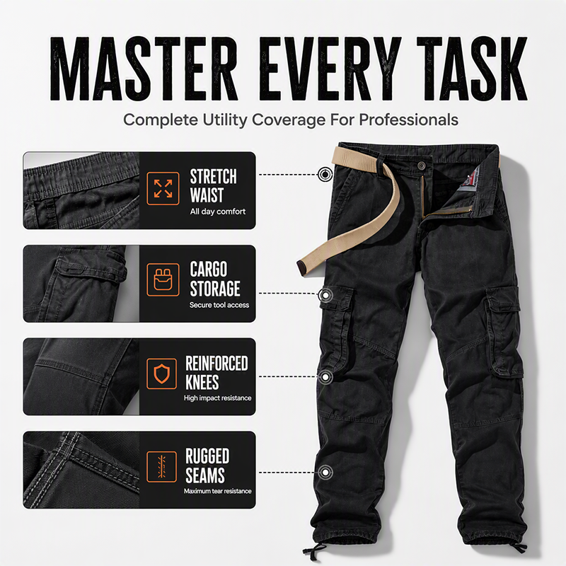 🔥 Utility Built In | Men’s Multi-Pocket Tactical Cargo Pants