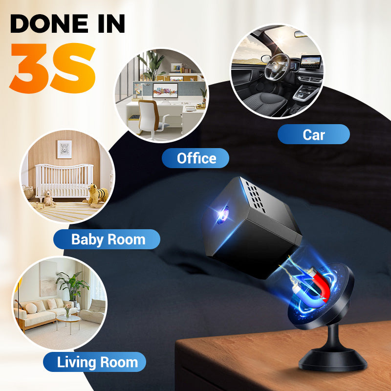 📹 50% OFF NOW! 🌙 Mini Smart HD Security Camera – Night Vision, Motion Detection & Two-Way Audio 🔒