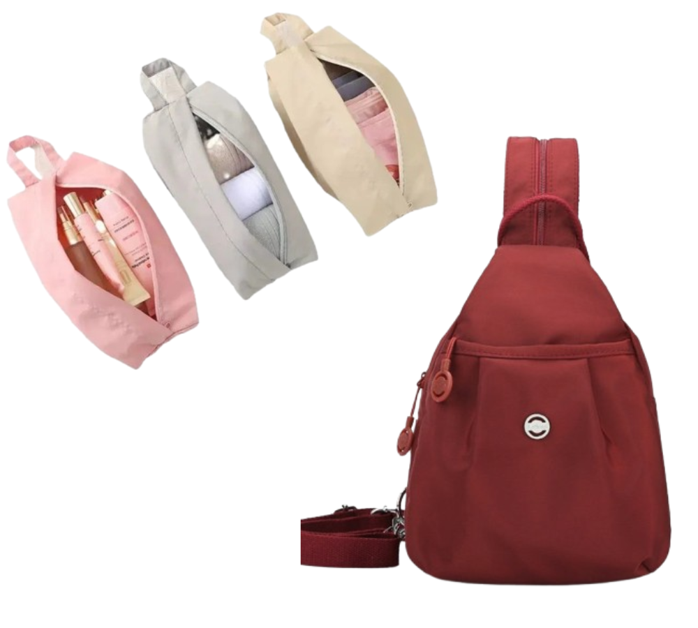 🔥Limited-time offer-Multi-Pocket Convertible Backpack & Crossbody Bag
