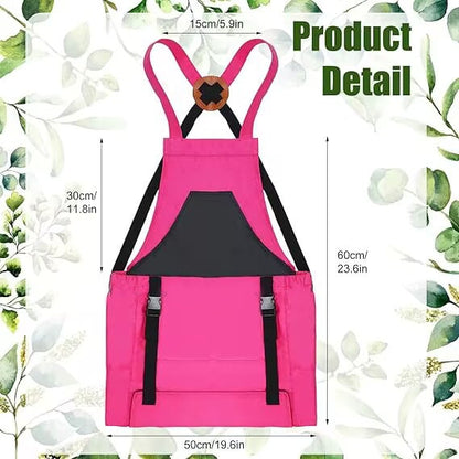 🎁 Hot Sale 49% OFF 🔥Cross Back Gardening Apron With Deep Kangaroo Release Pockets