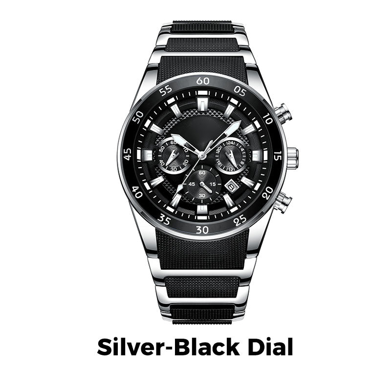 Men's Waterproof Multifunctional Quartz Watch