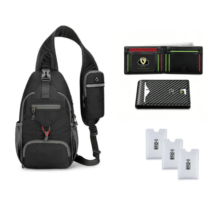 🎒 Practical Everyday Carry | Men's Multi-Pocket Water-Resistant Oxford Sling Bag