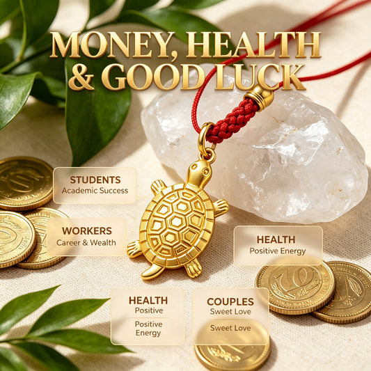 💫2026 Golden TurtleCharm - Bites onto Luck,Never Lets Go💫