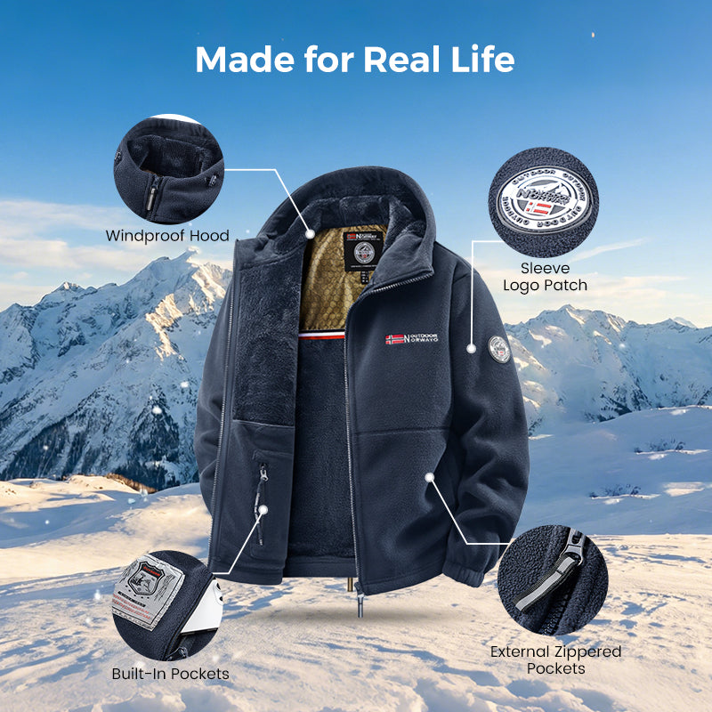 🔥Upgraded Unisex Hooded Casual Graphene Insulated Jacket (with Internal Pockets)