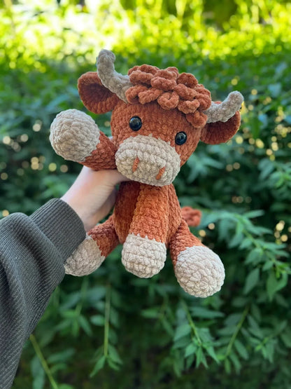 ✨LAST DAY PROMOTION - 50%OFF✨Crochet Highland Cow Amigurumi Pattern🐮- DIY Kit & Finished Plush
