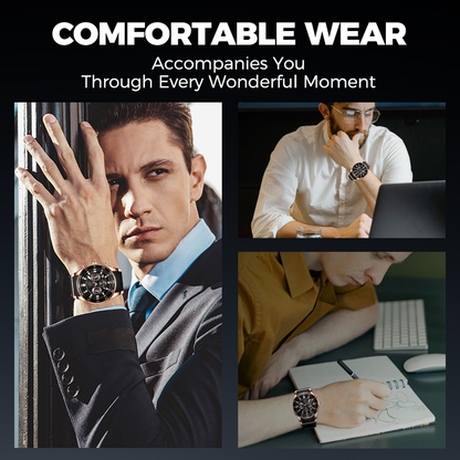 Men's Waterproof Multifunctional Quartz Watch