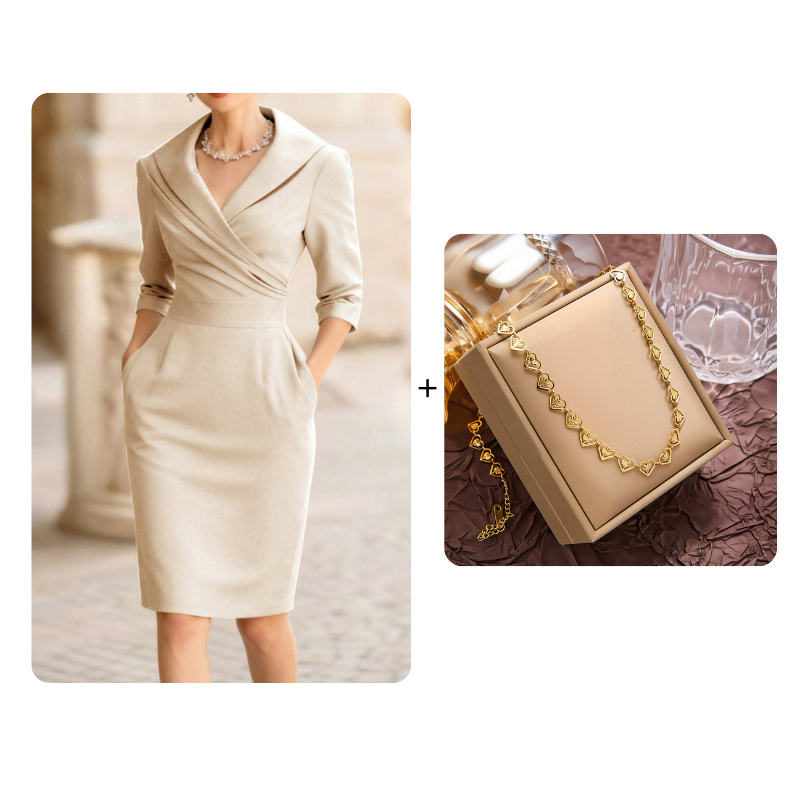 Apricot_Dress+Necklace