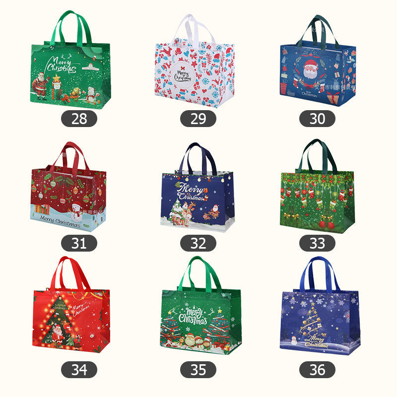 ♻️[Best Gift For Kids] ♻️🎁Halloween & Christmas Non-Woven Candy Tote Bag🎁