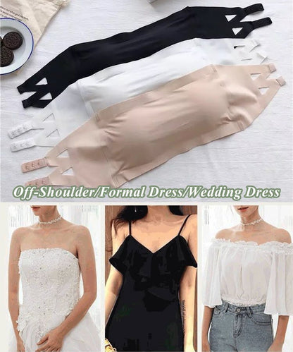 🔥Buy 1 Get 1 Free - Strapless Ice Silk Seamless Anti-Skid Bra