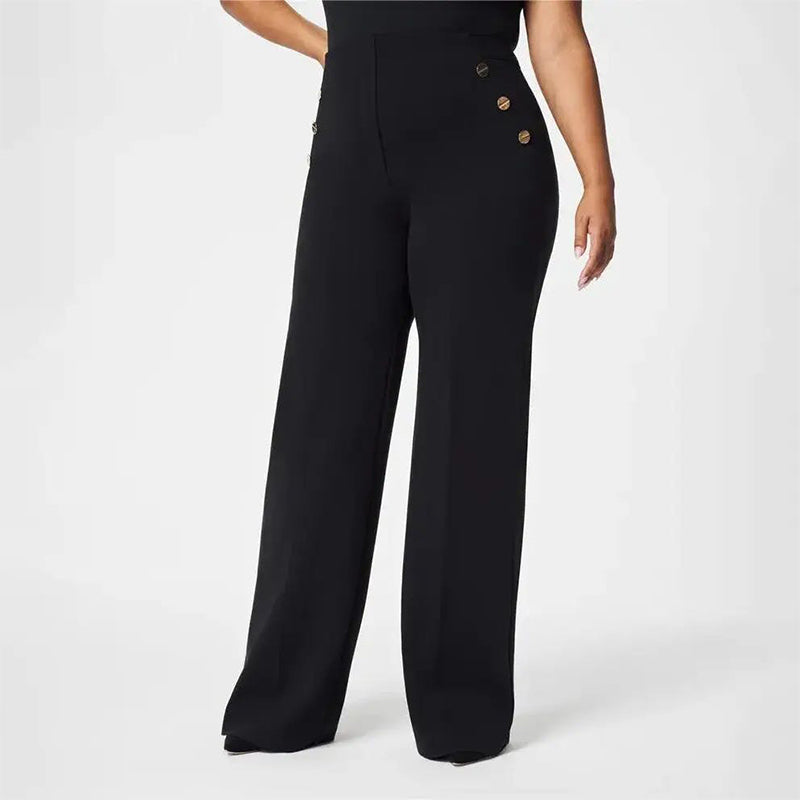 ⏳Limited Sale 57% OFF🌸Women's Plus Size High Stretch High-Waist Wide-Leg Pants