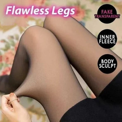 💖Pre-New Year Sale 49% Off🎄Flawless Legs Fake Translucent Warm Tights