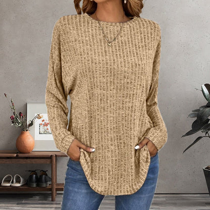 ✨2026 Collection at 50% OFF & FREE SHIPPING🎁Casual Long-Sleeve Top – Soft Knit, Loose Fit & Versatile Style for All Body Types 🌸🧥