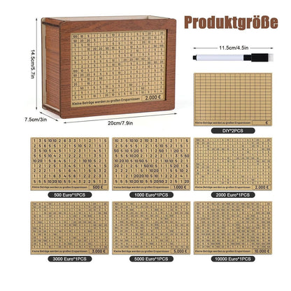 🎁 Hot Sale 49% OFF 🔥Wallet Fattening Program——Cash Vault Wooden Savings Box