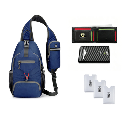 🎒 Practical Everyday Carry | Men's Multi-Pocket Water-Resistant Oxford Sling Bag