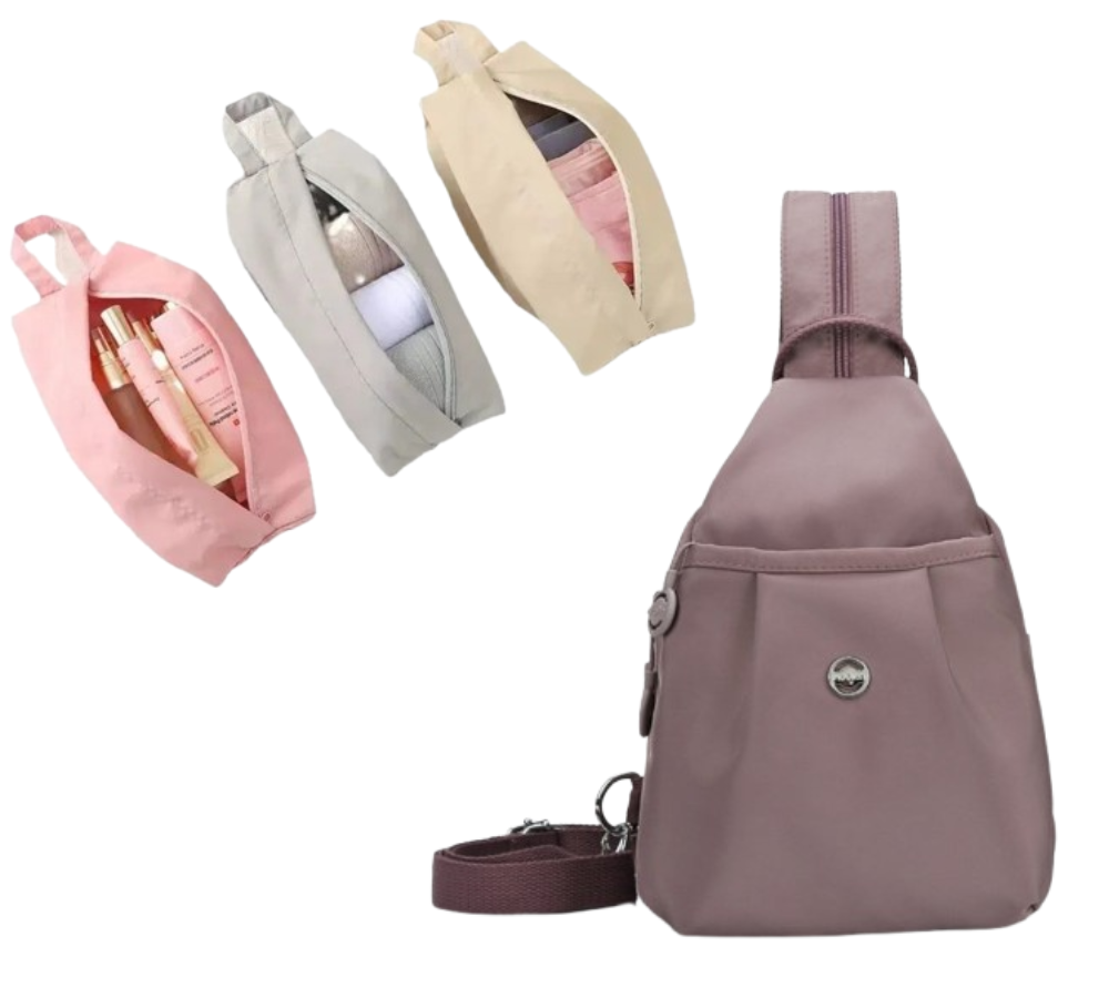 🔥Limited-time offer-Multi-Pocket Convertible Backpack & Crossbody Bag