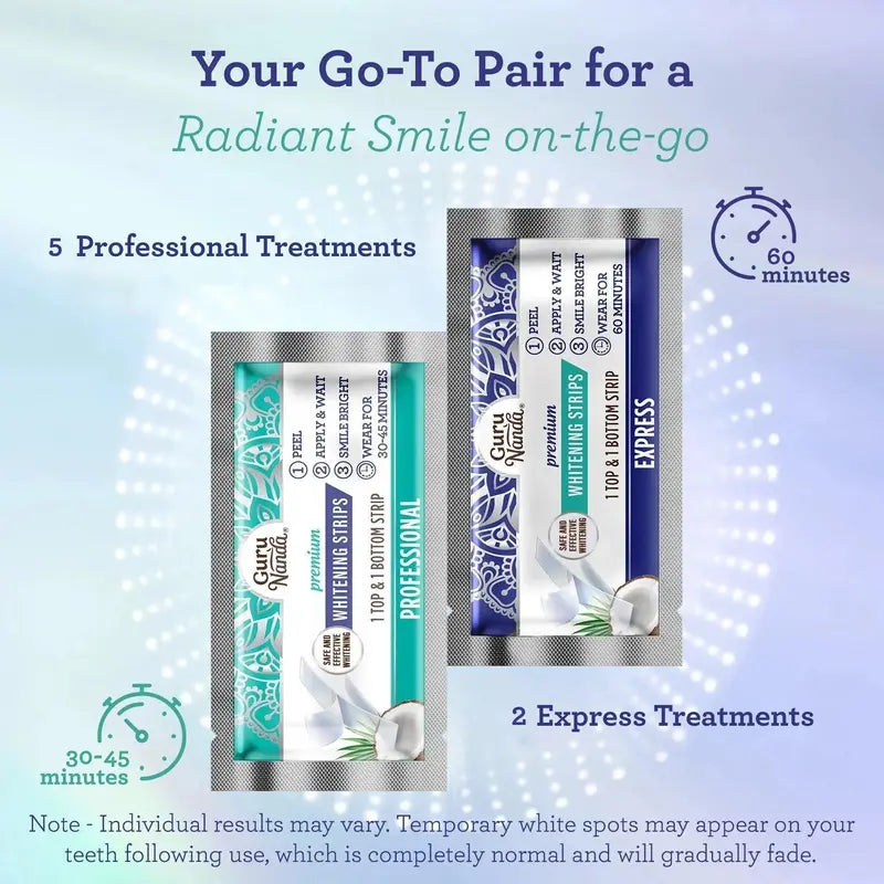 💗🔥Last Day Sale-50% OFF🔥Enamel-Safe Teeth Whitening Strips (7-day treatment)