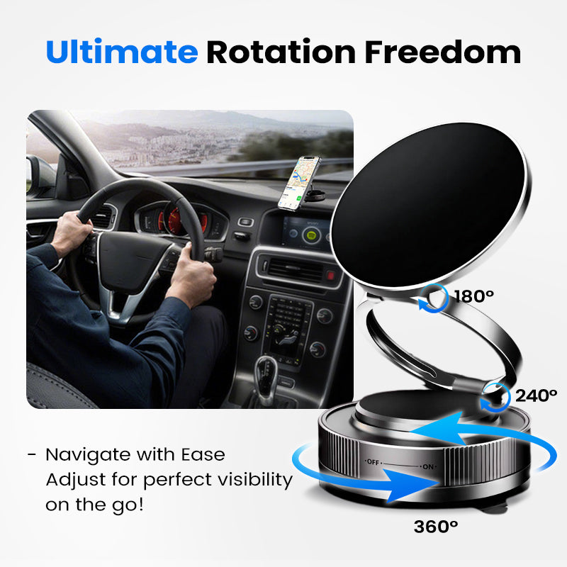 🔥Best Seller🔄360° Adjustable Vacuum Magnetic Phone Holder📱🚗