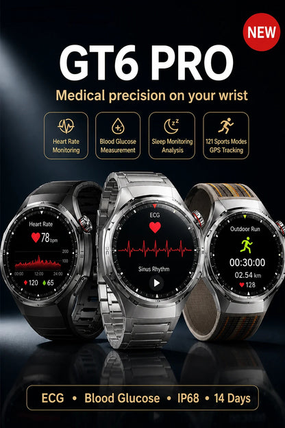 ⌛Limited-Time Offer-GT6pro Bluetooth Call Smartwatch – Bestseller