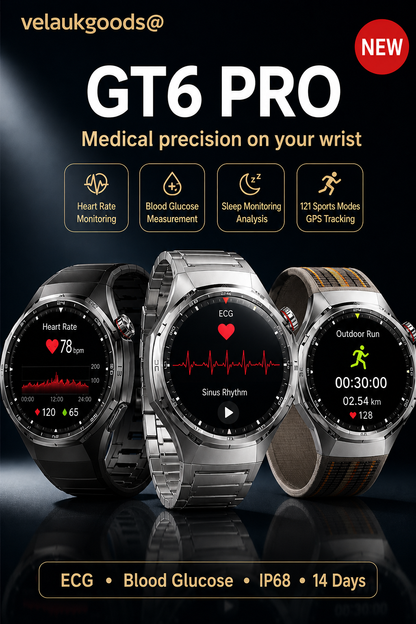 ⌛Limited-Time Offer-GT6pro Bluetooth Call Smartwatch – Bestseller