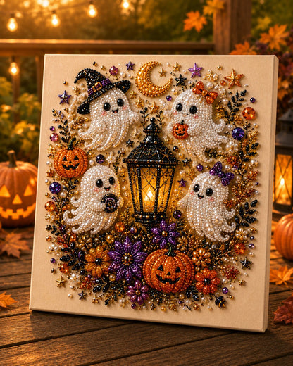 🔥 Last Day 50% OFF  👻✨ Halloween Pearl Art DIY Kit – Turn Tiny Pearls into Spooky-Cute Magic
