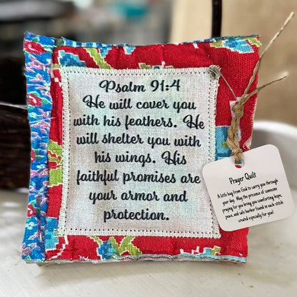 💜Up To 70% Off✝️Best Encouraged And Blessed Gift-Prayer Quilt with cross inside
