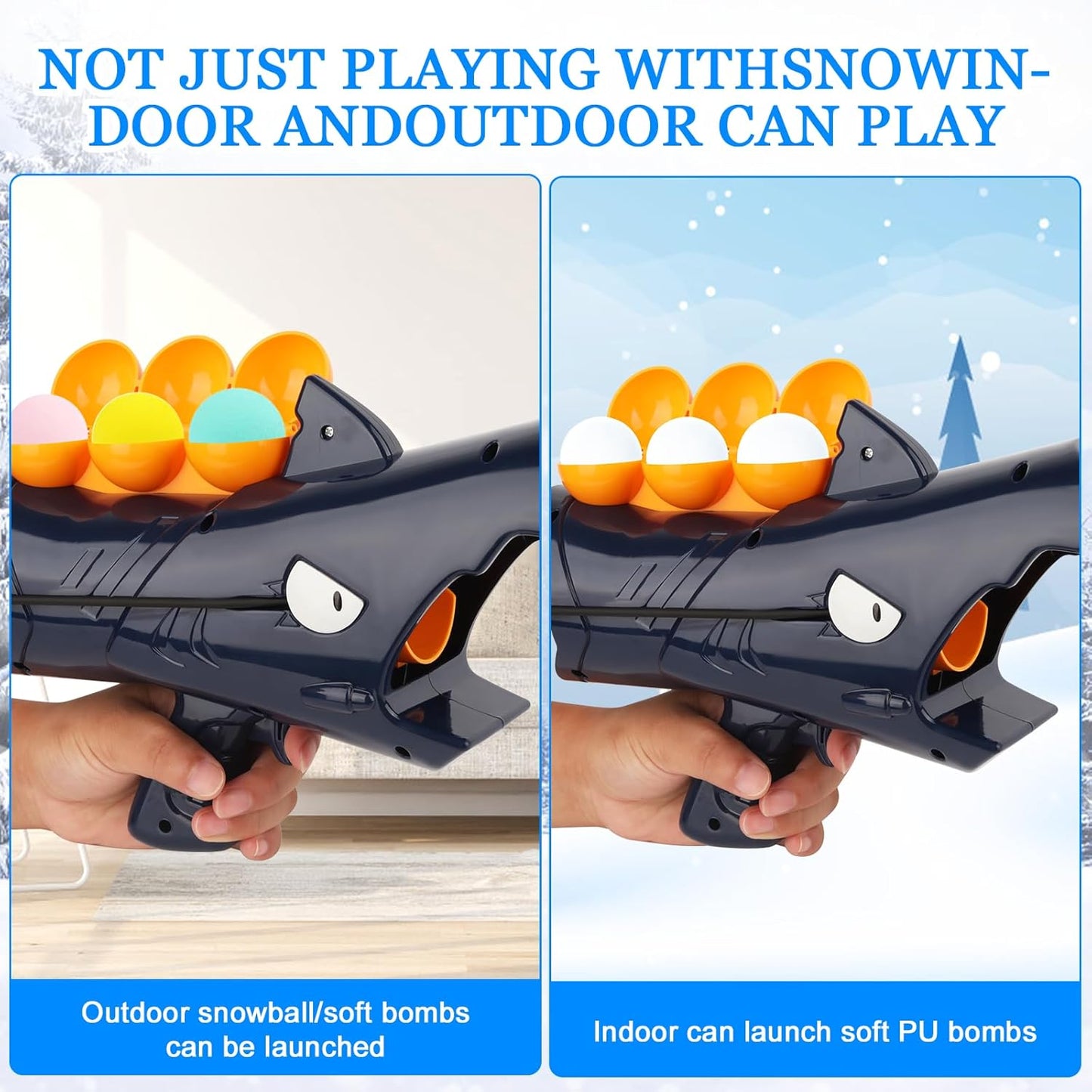 🔥This Week's Special Offer 49% OFF -2025 Shark Snowball Launcher