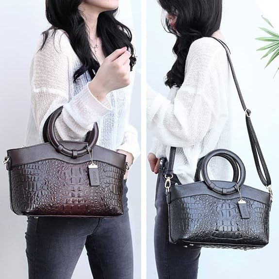 🔥2025 Hot Sale🔥Large Capacity Vintage Luxury Crocodile Leather Vintage Handbag