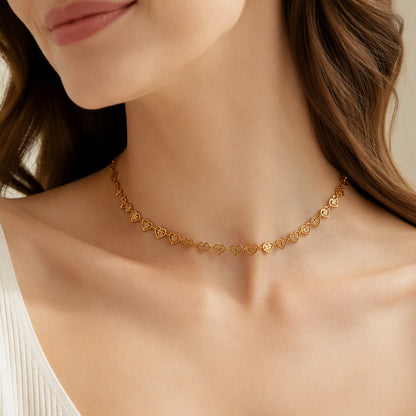 Radiant Heart Necklace – Whisper-Light, Day-to-Night Glow