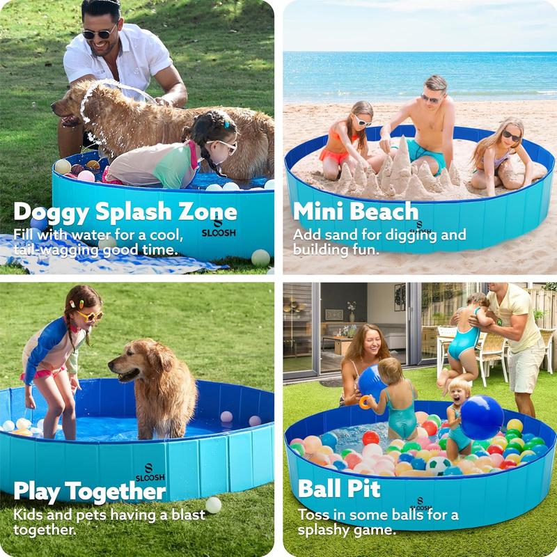 ⌛Limited-Time Offer-Large Foldable Backyard Wading Pool for Whole Family & Pets