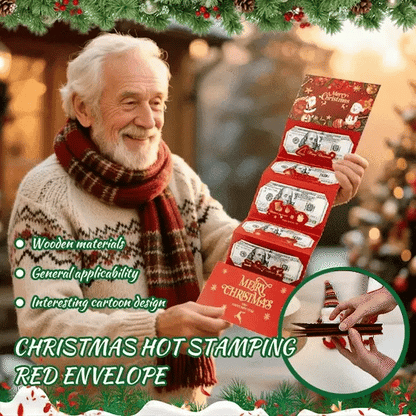🎁🎄Christmas Sale - BUY 1 GET 1 FREE⭐Christmas Cash Envelope with Money Clip