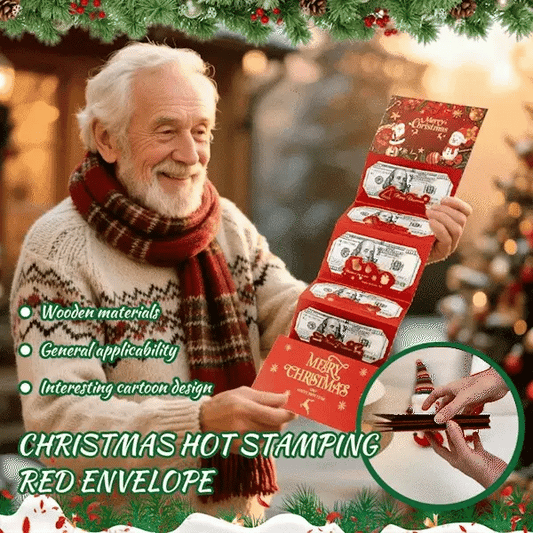 🎁🎄Christmas Sale - BUY 1 GET 1 FREE⭐Christmas Cash Envelope with Money Clip