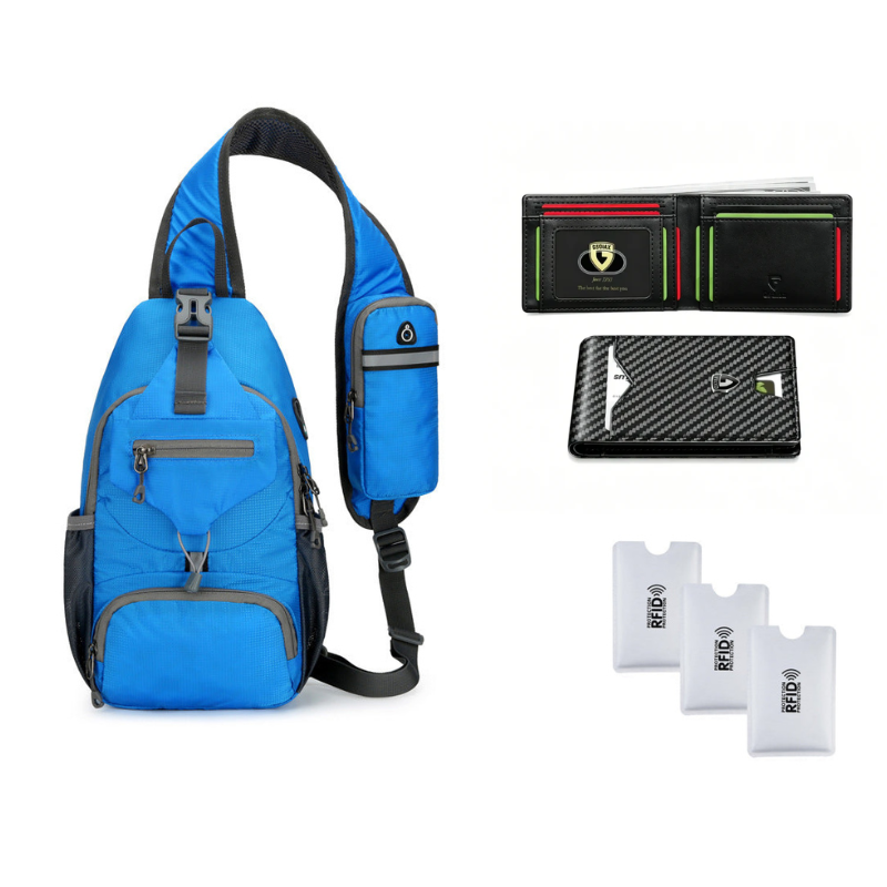 🎒 Practical Everyday Carry | Men's Multi-Pocket Water-Resistant Oxford Sling Bag