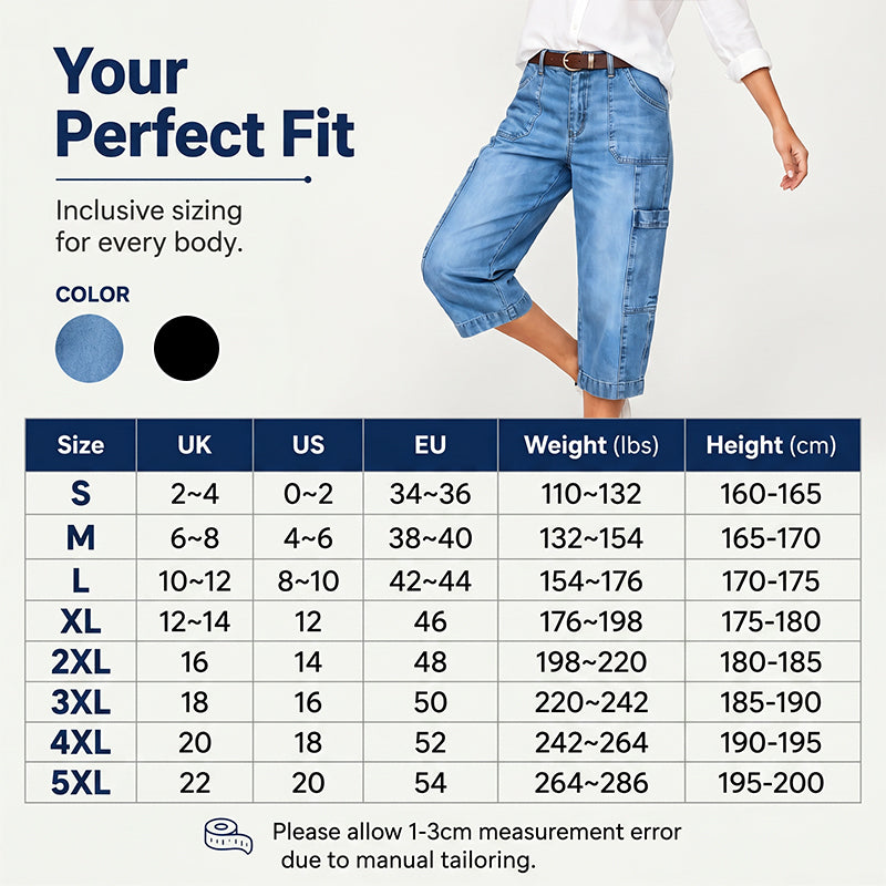 📢Mid-Season Sale: 50% off – limited time ⏰Women's Casual Stretchy Cropped Denim Pants