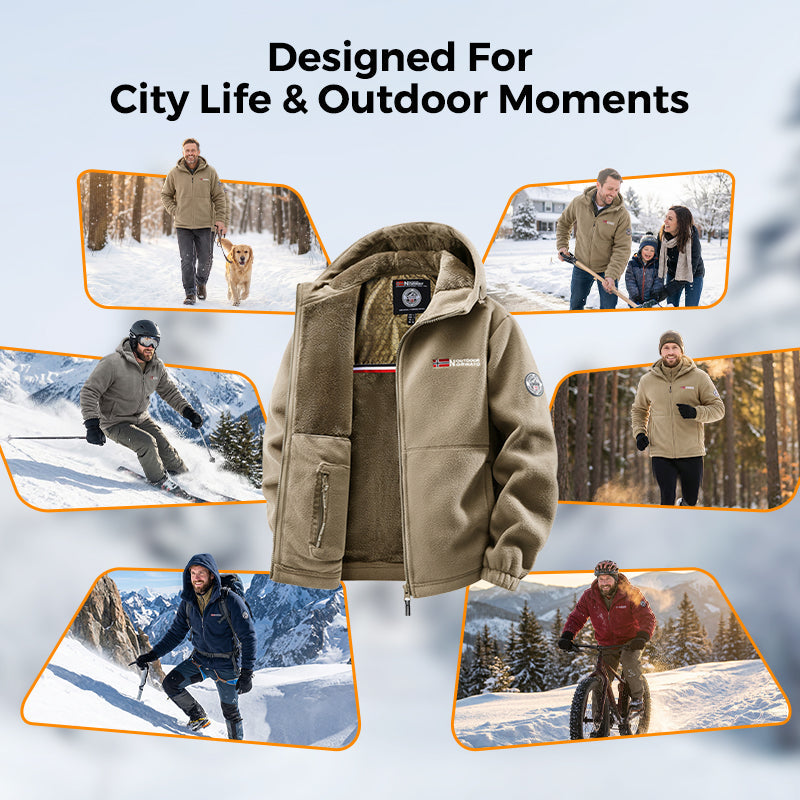 🔥Upgraded Unisex Hooded Casual Graphene Insulated Jacket (with Internal Pockets)