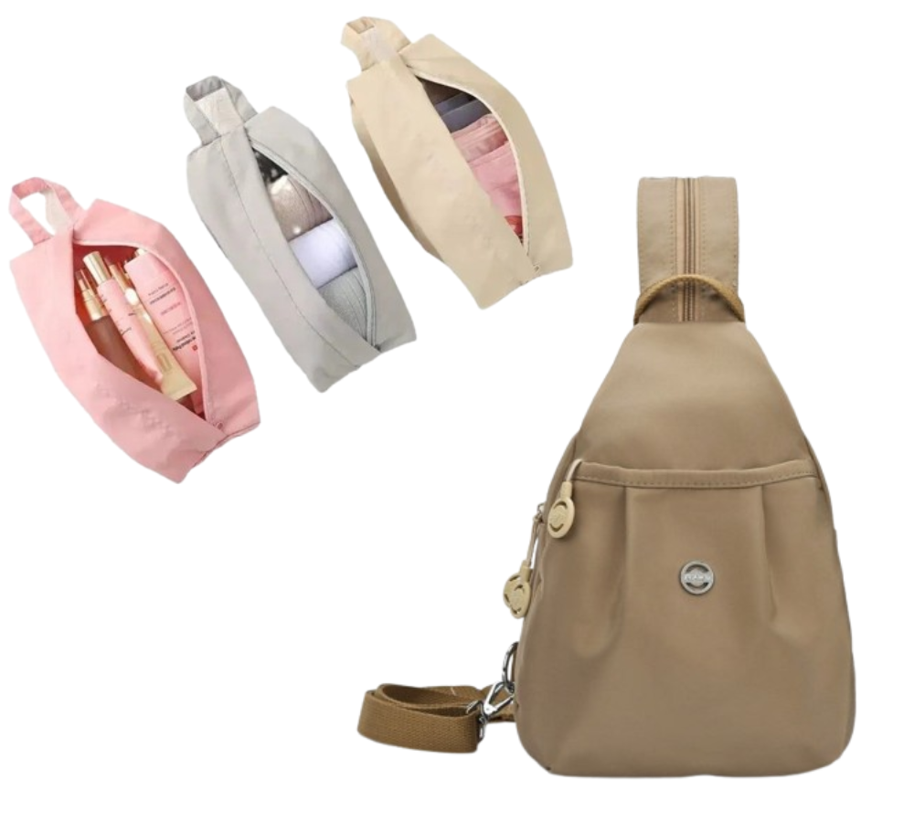 🔥Limited-time offer-Multi-Pocket Convertible Backpack & Crossbody Bag