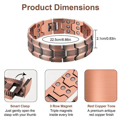 Copper Magnetic Bracelet- Relieve Fatigue And Promote Blood Circulation