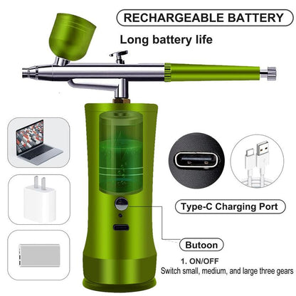🎨 Electric Airbrush Kit with Compressor - Your Portable Studio for Effortless Creativity! ✨