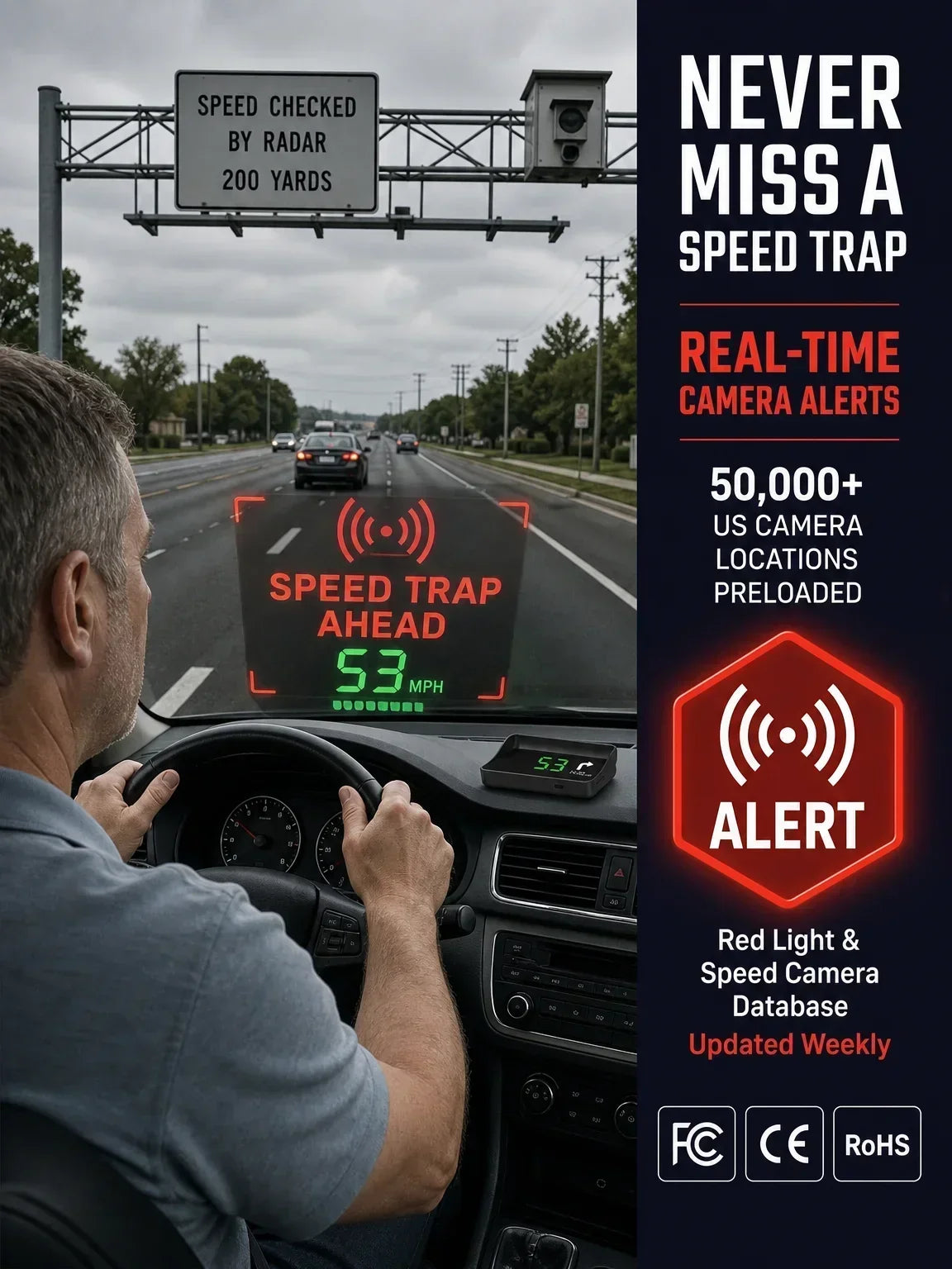 ⌛Limited-Time Offer-Head-Up Display (HUD) Car GPS Digital Speedometer