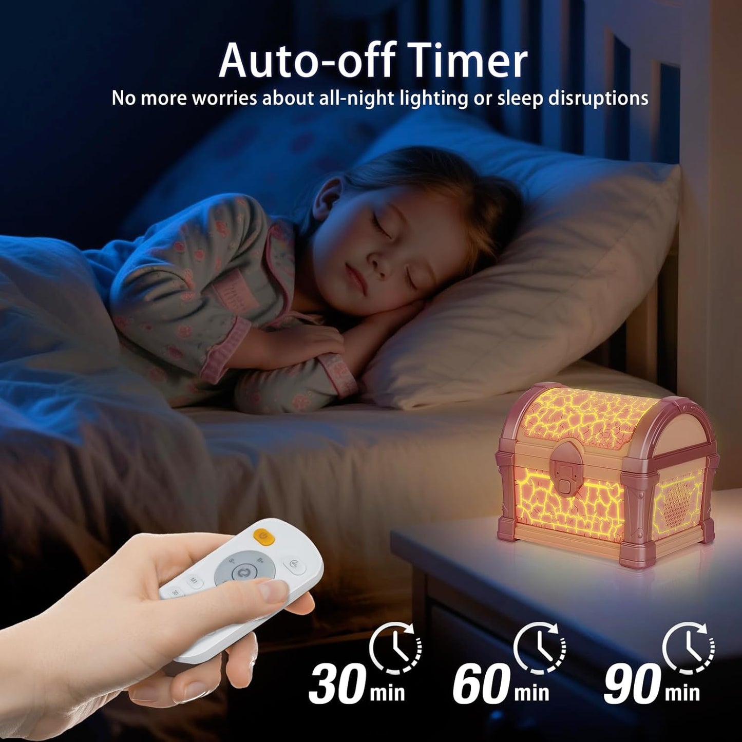 🎁Hot Sale Deals-Treasure Chest Projector Night Light✨