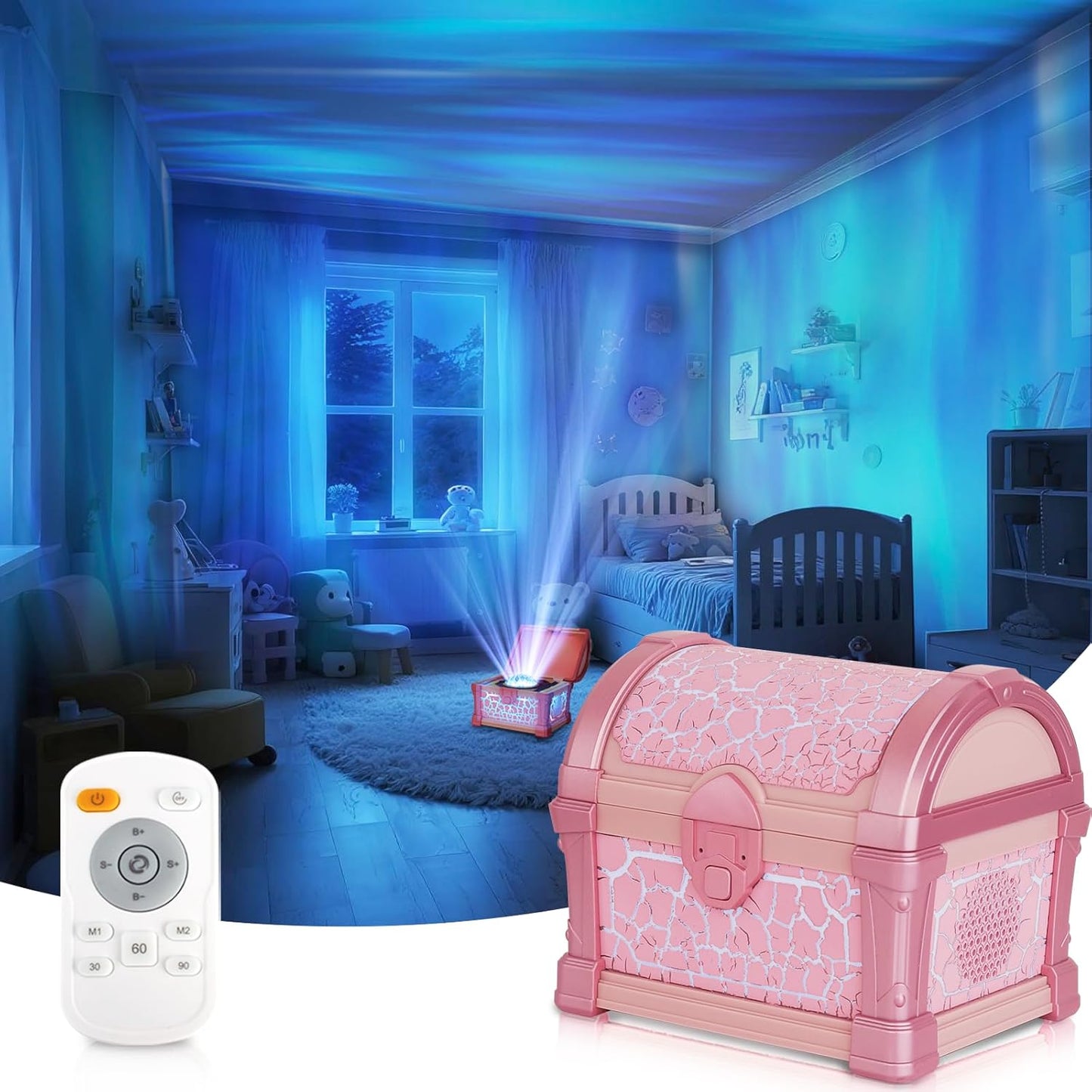 🎁Hot Sale Deals-Treasure Chest Projector Night Light✨